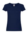 Goedkope Dames T-shirt Fruit of the Loom Lady fit 61-420-0 Navy